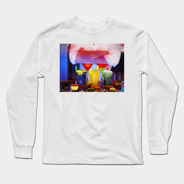 cocktail Long Sleeve T-Shirt by PHENIShort